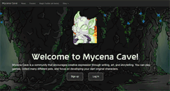 Desktop Screenshot of mycenacave.com
